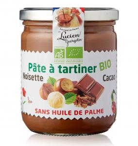 Organic hazelnut and chocolate spread